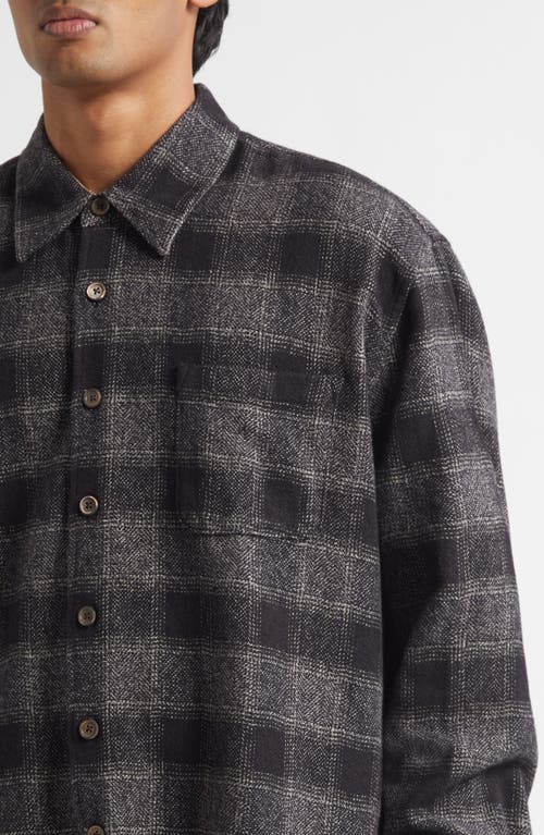 Our Legacy Above Relaxed Plaid Cotton Button-up Shirt In Gray