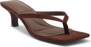 WILD DIVA LOUNGE Able Croc Embossed Thong Sandal