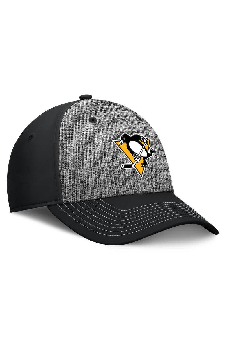 FANATICS Men's Fanatics Gray/Black Pittsburgh Penguins Fundamental Top Shelf 2-Tone Flex Hat, Alternate, color, Gray