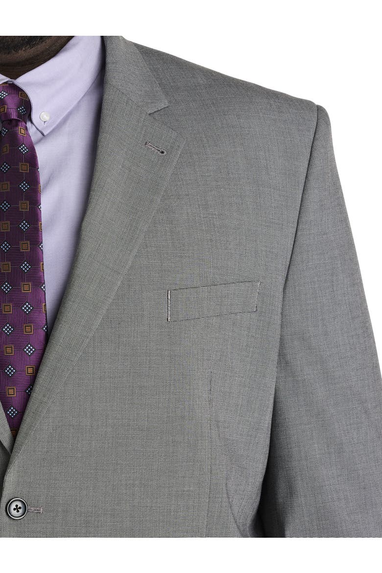 Big & Tall Jacket Relaxer Mini-Neat Suit Jacket, Alternate, color, BLACK