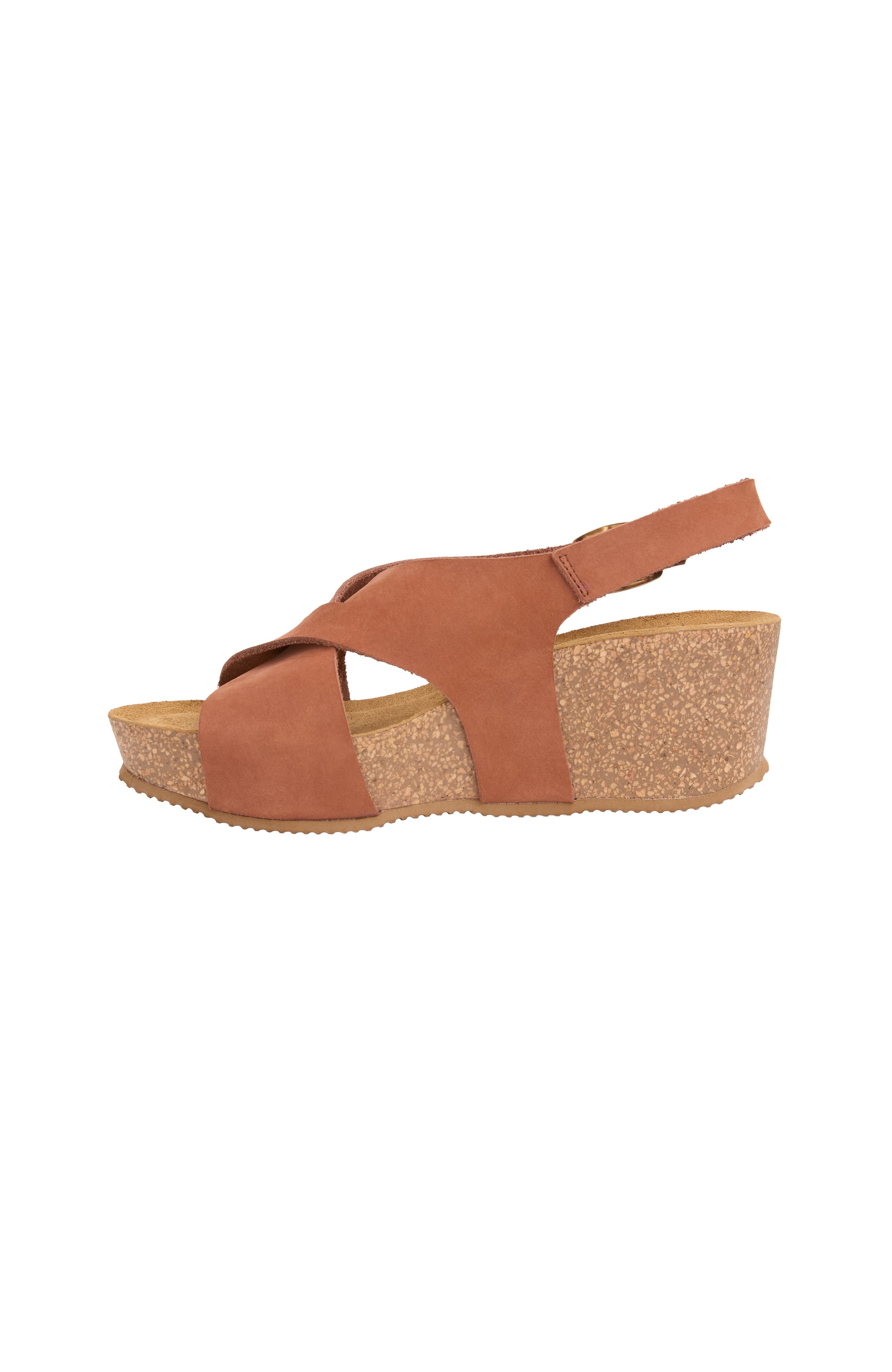 Celtic & Co. Crossover Detail Wedge Sandal, Alternate, color, Tan