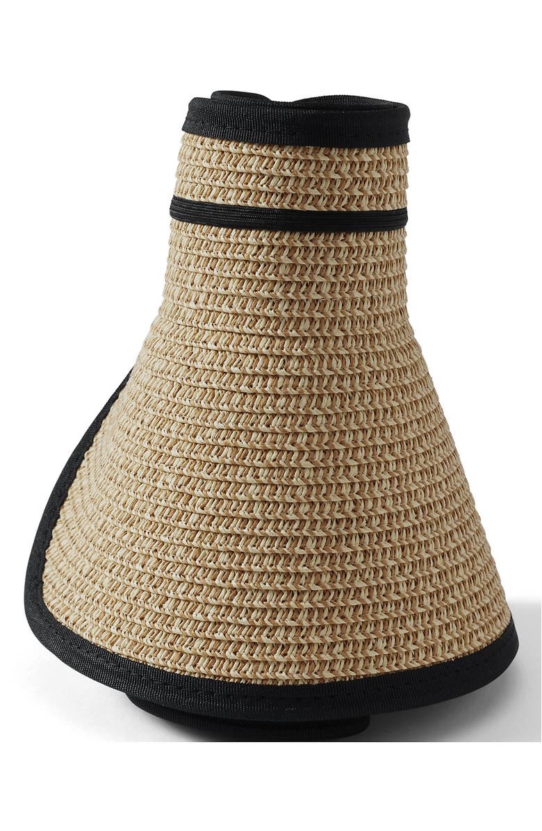 Lands' End Facesaver Packable Visor, Alternate, color, Light Natural