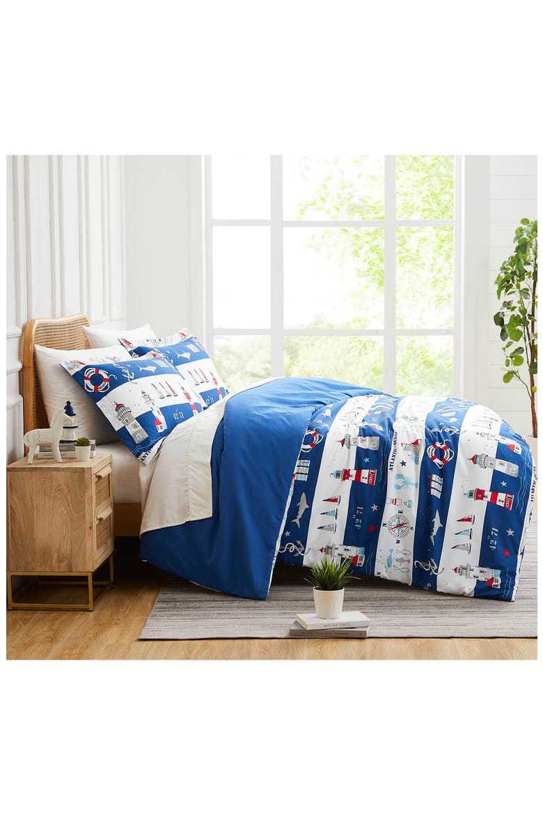 Atlantic Duvet Cover Set, Alternate, color, BLACK