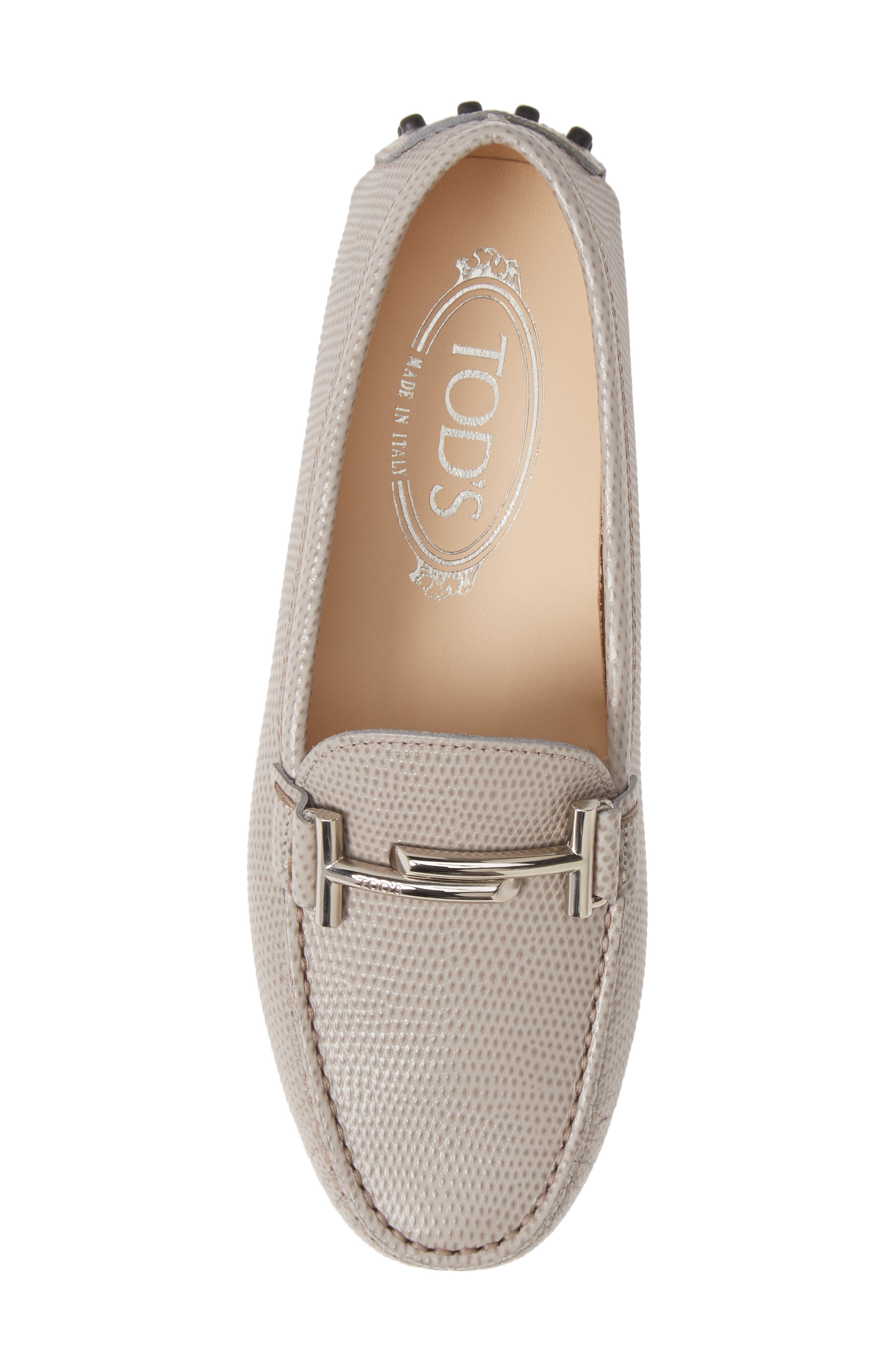 Tod's Reptile Embossed Driving Moccasin, Alternate, color, 