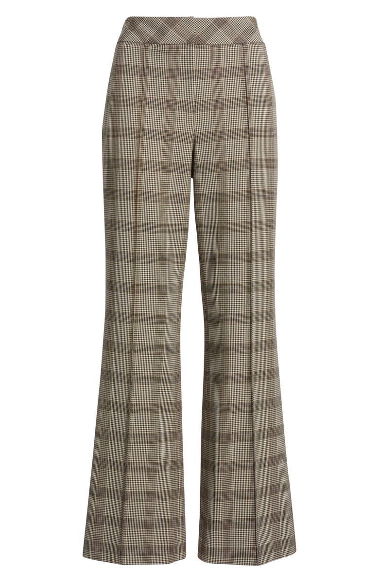 Elie Tahari The Elodie Check Print Wide Leg Pants, Alternate, color, French Plaid