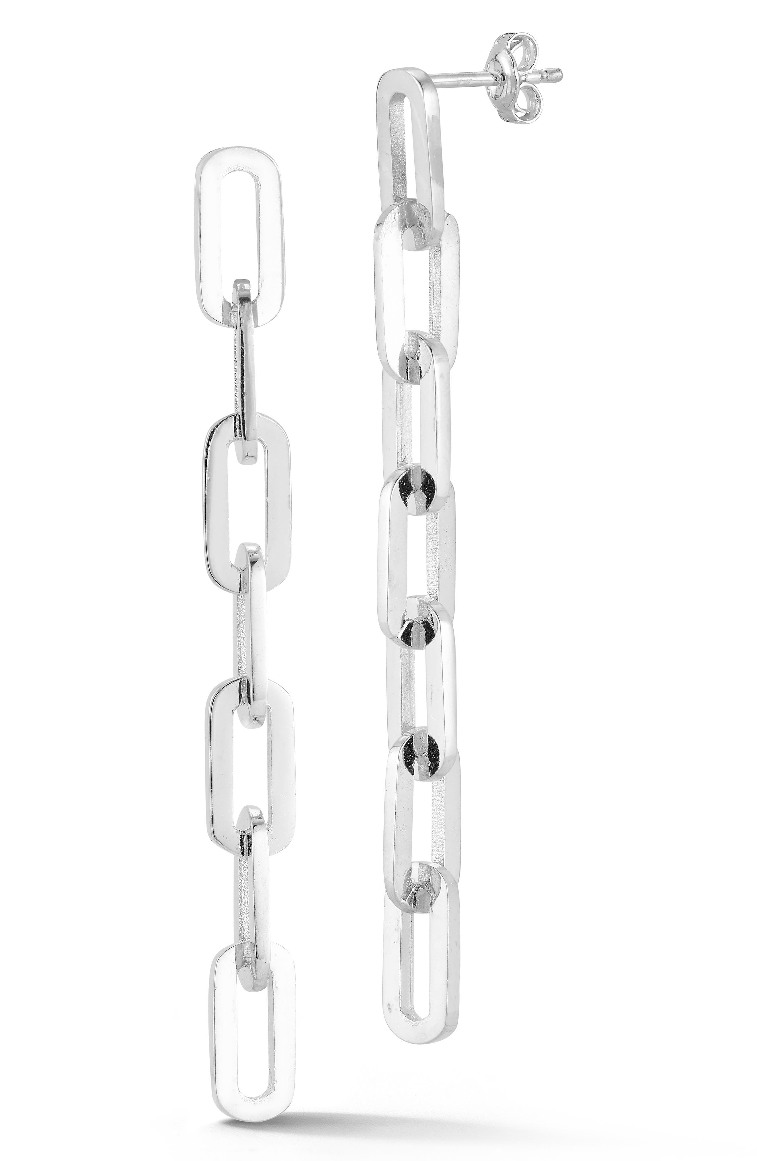 CHLOE AND MADISON Chain Link Drop Earrings (Women) | Nordstromrack