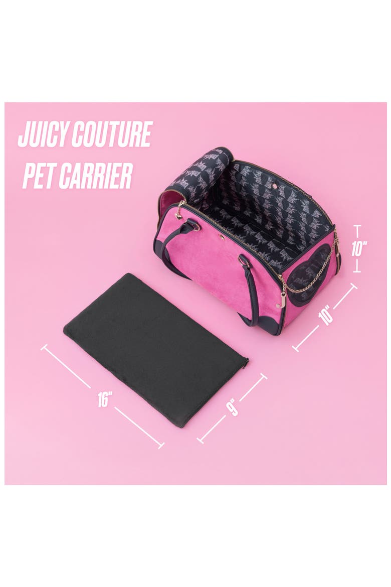 Give Me Treats Pet Carrier Duffle, Alternate, color, HOT PINK