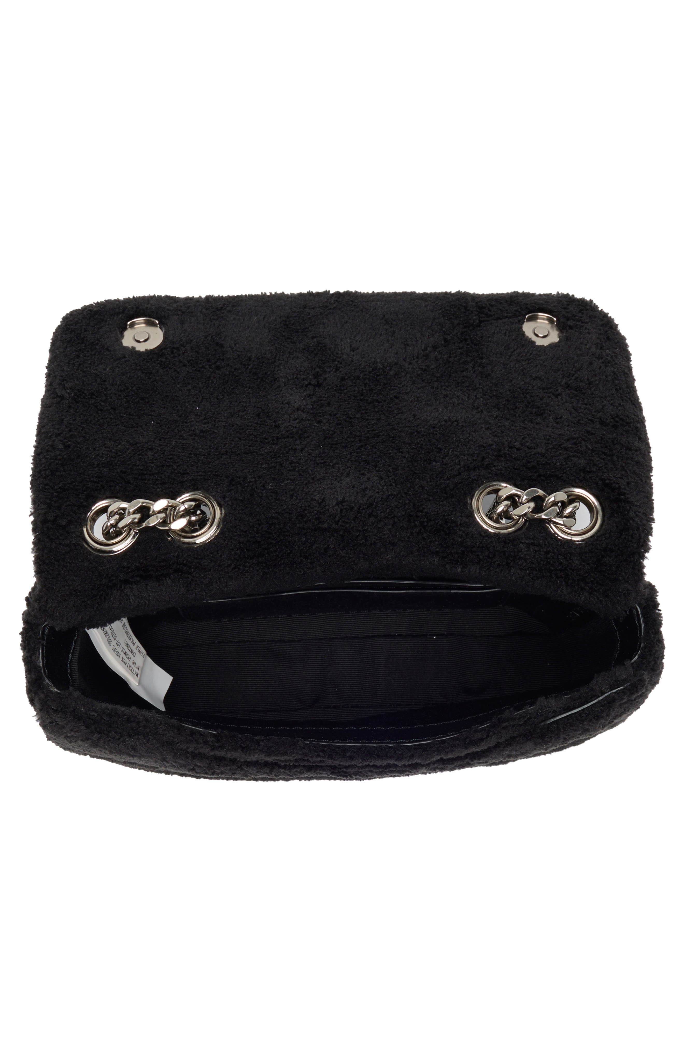 Marc Jacobs Faux Fur Chain Strap Shoulder Bag, Alternate, color, 