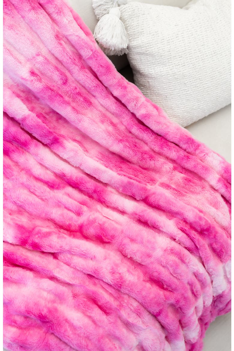LuxeCloud Blanket, Alternate, color, Pink Tie-Dye