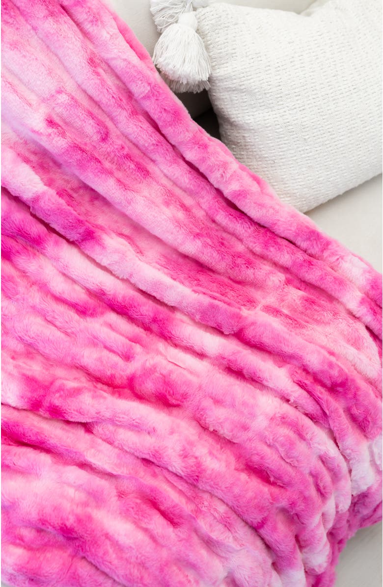 Laree + Co LuxeCloud Blanket, Alternate, color, Pink Tie-Dye