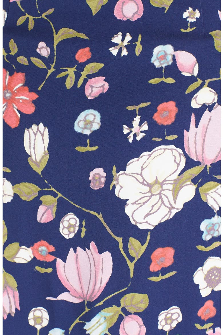 Off the Shoulder Floral Print Dress, Alternate, color, BLACKBERRY