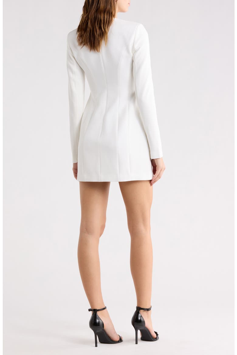 Ella Long Sleeve Minidress, Alternate, color, WHITE
