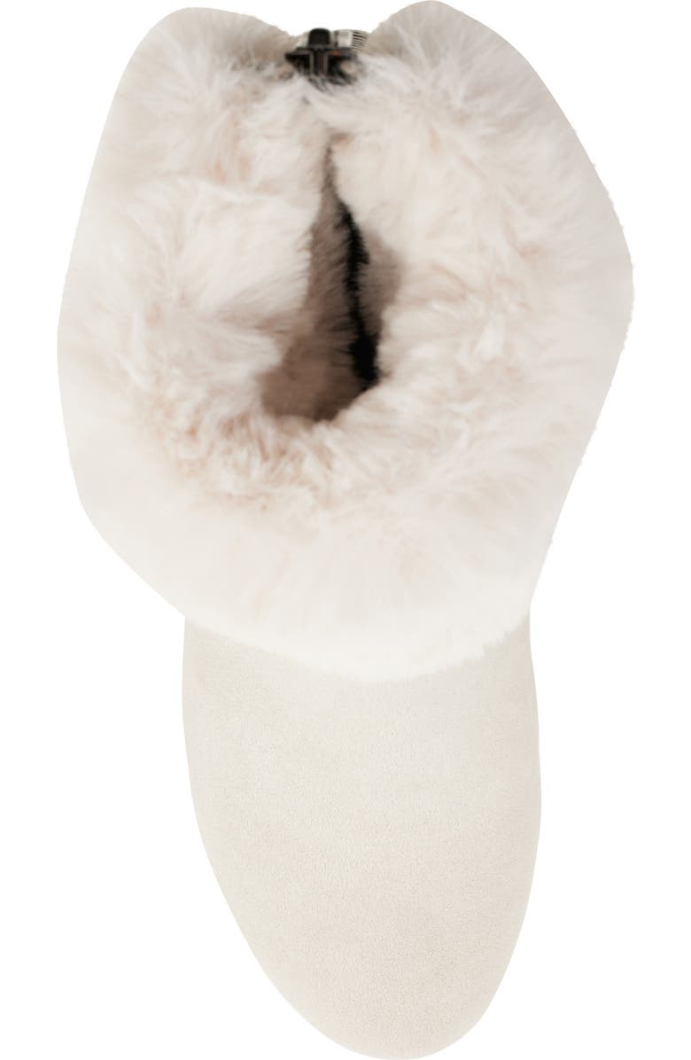 DKNY Faux Fur Wedge Bootie, Alternate, color,