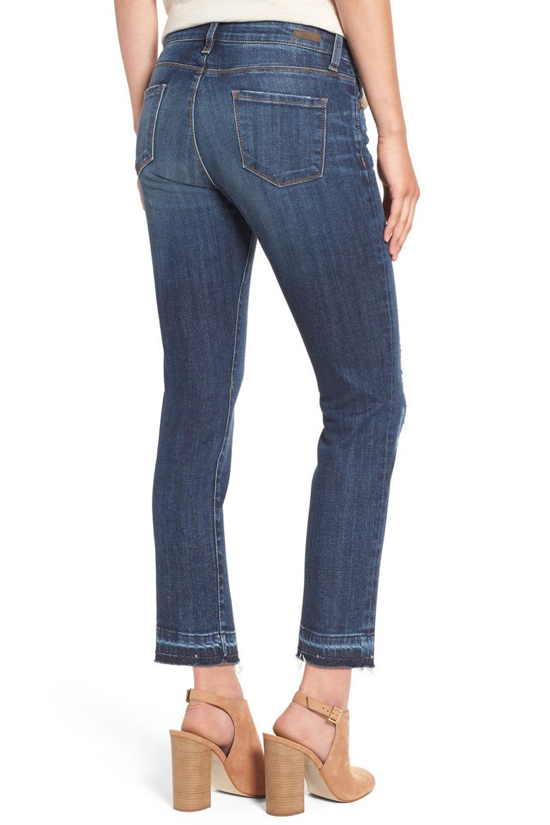 'Reese' Distressed Stretch Straight Leg Ankle Jeans, Alternate, color, CAPABILITY