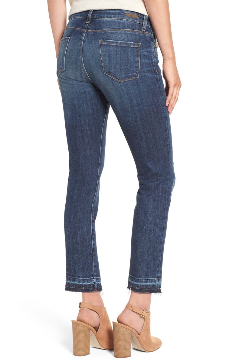 KUT from the Kloth 'Reese' Distressed Stretch Straight Leg Ankle Jeans, Alternate, color, 