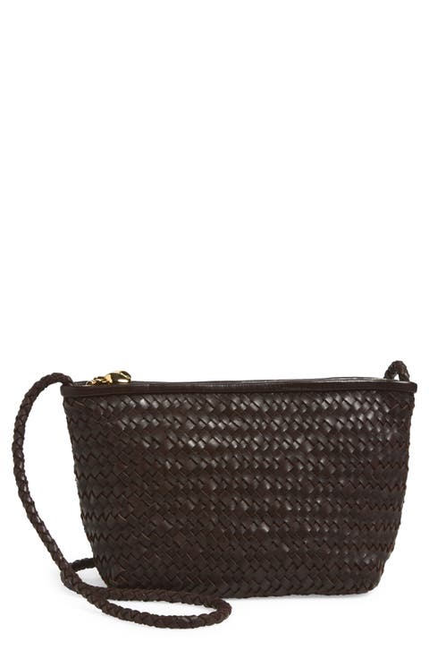 The Signature Woven Leather Crossbody Bag