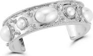 SPHERA MILANO Faux Pearl Cuff Bracelet