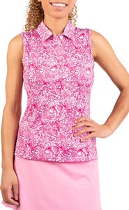 TailorByrd Paisley Print Polo Tank