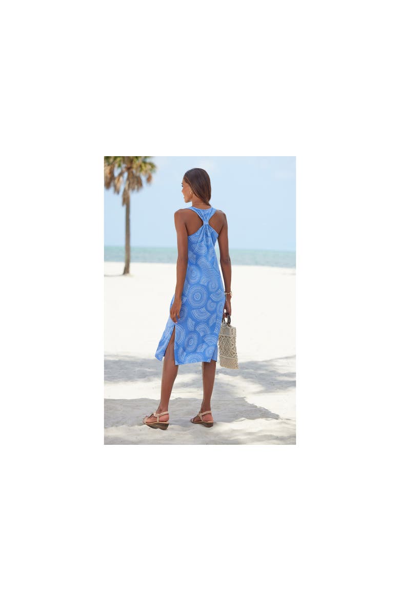 Women's Racerback Print Dress, Alternate, color, Blue & White