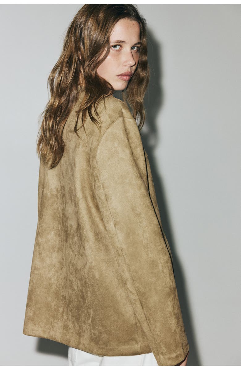 H&M Napped Jacket, Alternate, color, Beige