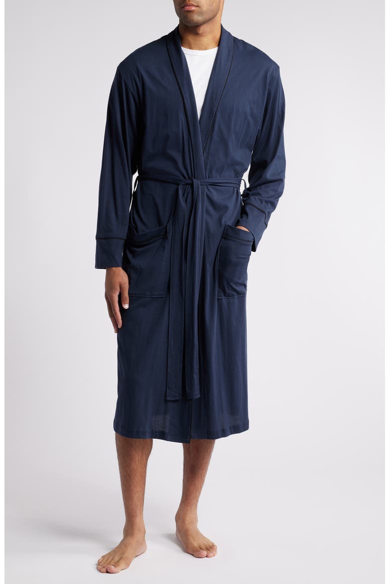Peruvian Pima Cotton Robe, Main, color, MIDNIGHT
