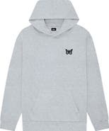 Dalix Womens Butterfly Midweight Fleece Relaxed Hooded Sweatshirt
