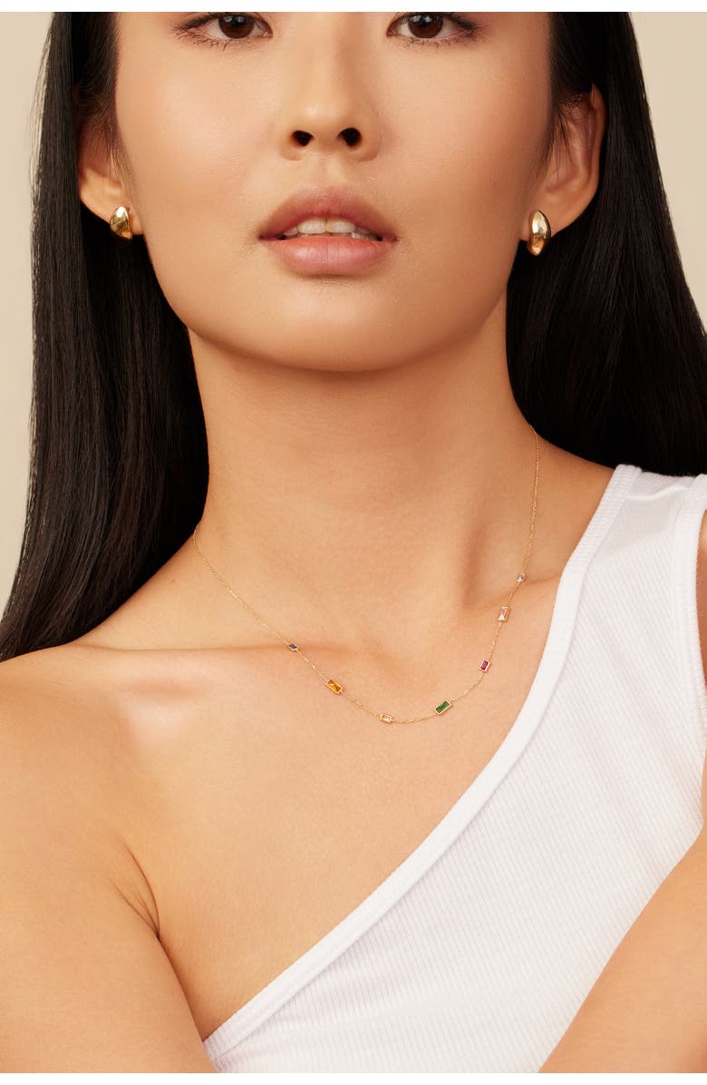 Oradina The Archie Drop Earrings in 14K Gold, Alternate, color, Yellow Gold