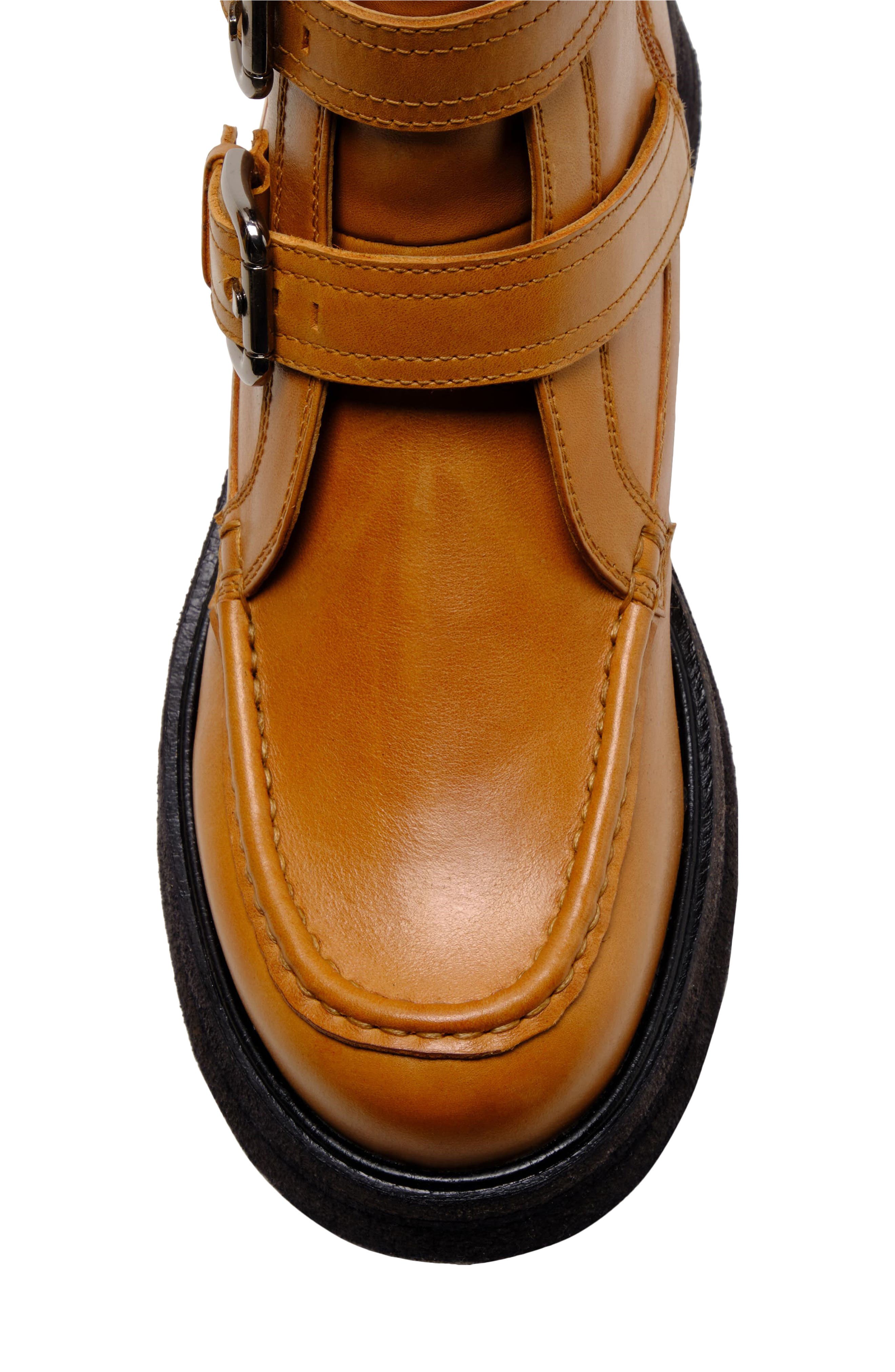 Isla Zip Moto Boot, Alternate, color, CARAMEL CAFE