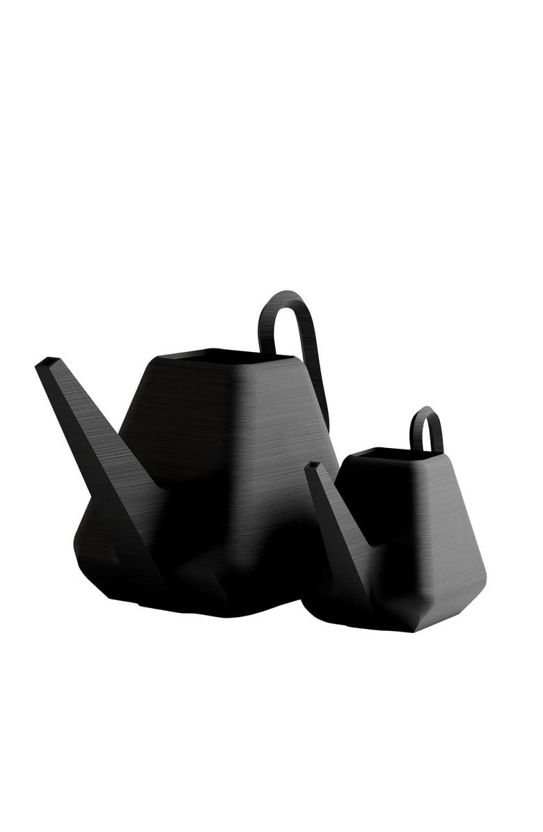 Modernized Pottery Passage Watering Can, Main, color, Black - Medium