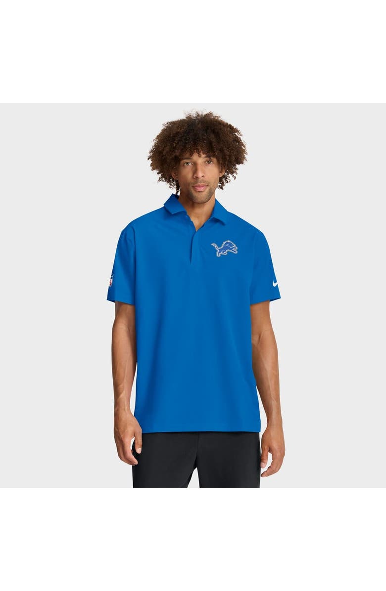 Nike Men's Nike Blue Detroit Lions Sideline City Pride Woven Performance Polo, Main, color, Blue