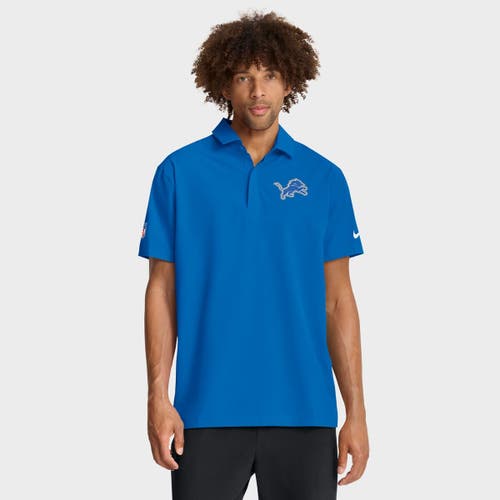 Nike Blue Detroit Lions Sideline City Pride Woven Performance Polo