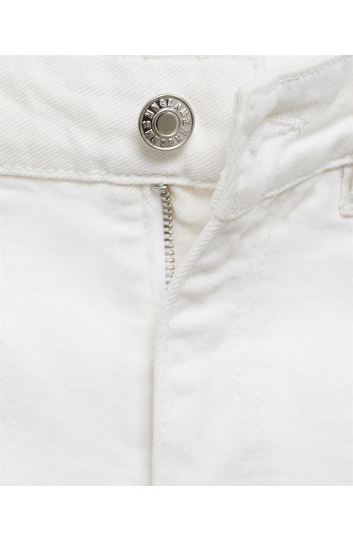 Mango Fiona Mid Rise Flare Jeans In White