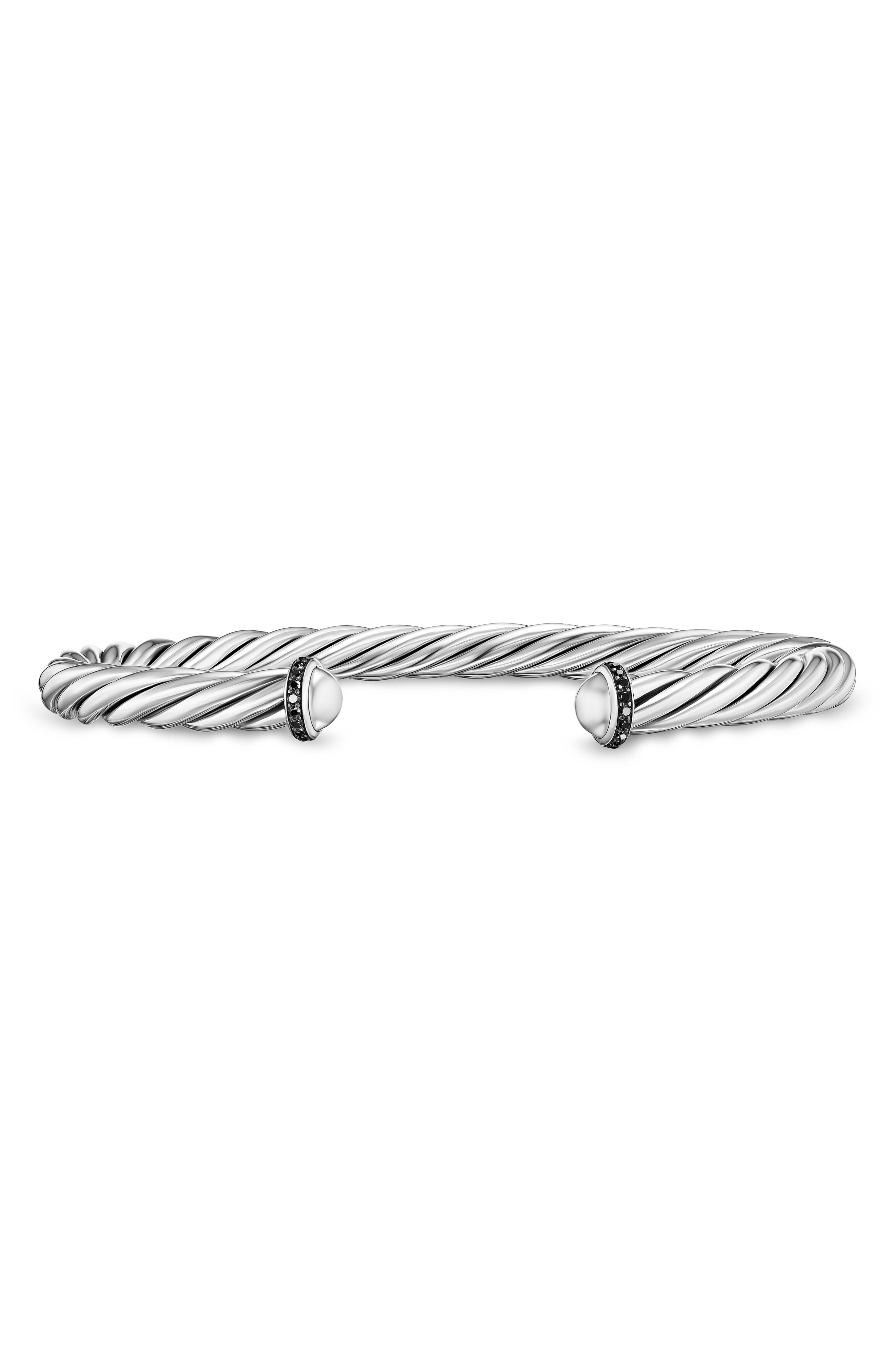 STERLING SILVER/ BLACK DIAMOND