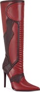 AZALEA WANG Rodrigo Patchwork Knee High Boot
