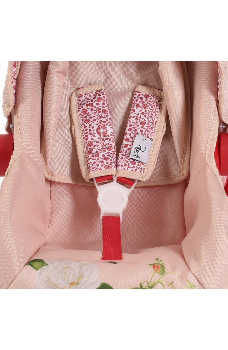 Roma Prams Rhs Doll Car Seat Flora Carrier Travel Accessory, Alternate, color, Multicolored