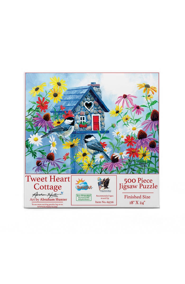 Sunsout Tweet hearts Cottage 500 piece Jigsaw Puzzle for Adults, Alternate, color, Multicolor