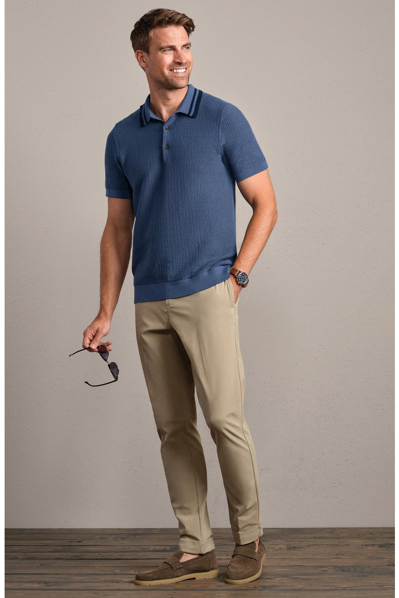 Fine Knit Sweater Polo, Alternate, color, VINTAGE INDIGO