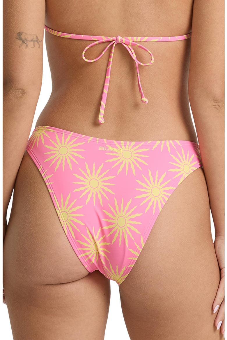 So Sunny Hike High Leg Bikini Bottoms, Alternate, color, SEA PINK
