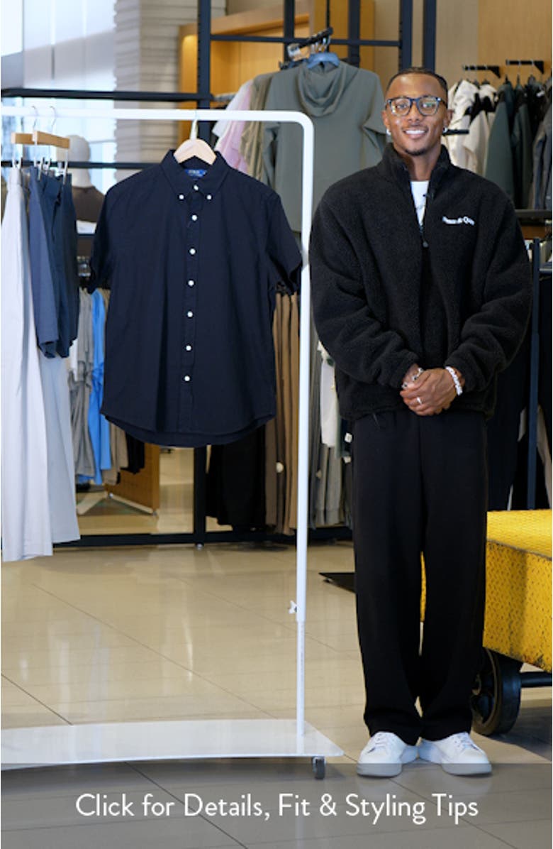 Intarsia Polo Bear Cotton Crewneck Sweater, sales video thumbnail