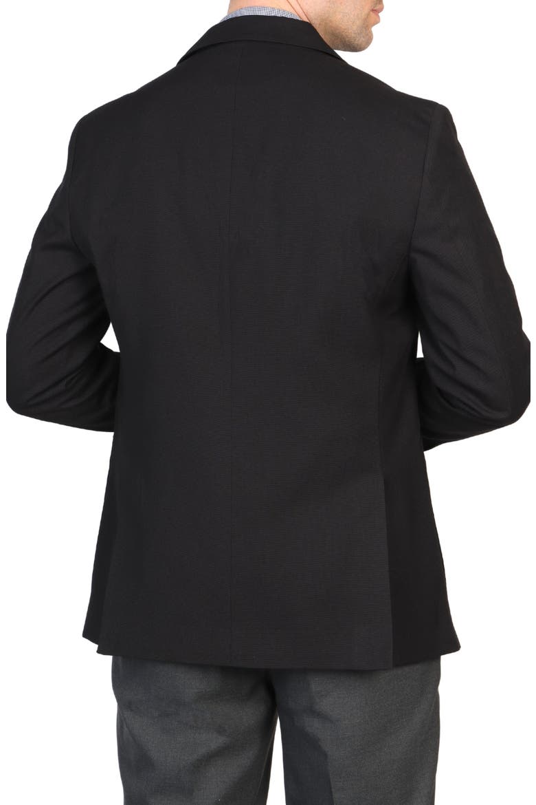 Textured Solid Sport Coat, Alternate, color, BLACK
