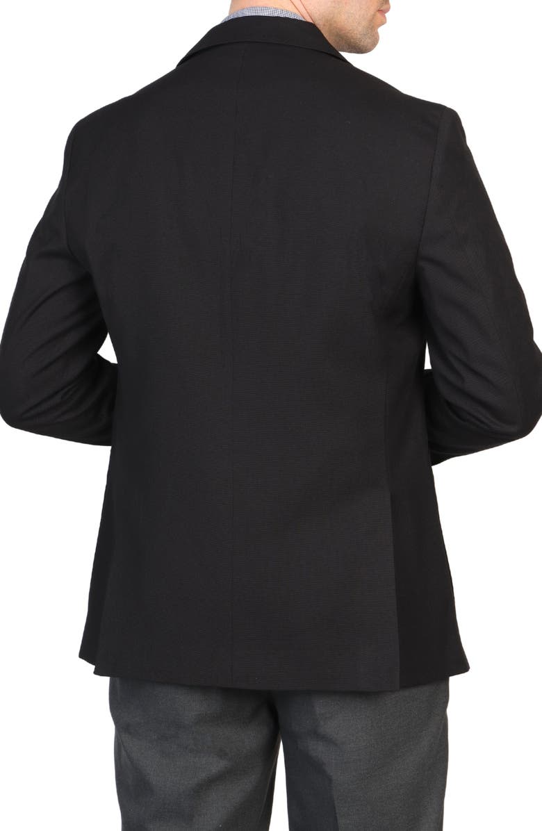 TailorByrd Textured Solid Sport Coat, Alternate, color, Black