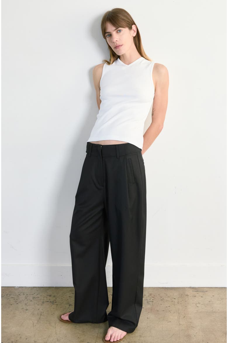 High V Neck Tank, Main, color, White