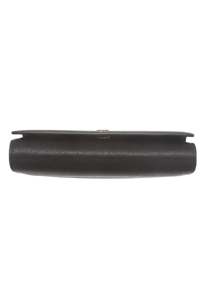 'Robinson' Leather Wallet on a Chain, Alternate, color, BLACK