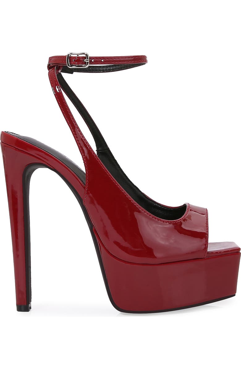 BERNESS Stiletto Heel Platform Sandal, Alternate, color, Wine