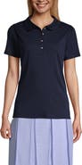 Lands' End School Uniform  Short Sleeve Peter Pan Collar Polo Shirt