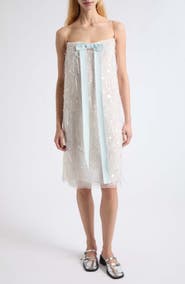 Sandy Liang Lambelle Paillette Embelllished Shift Dress