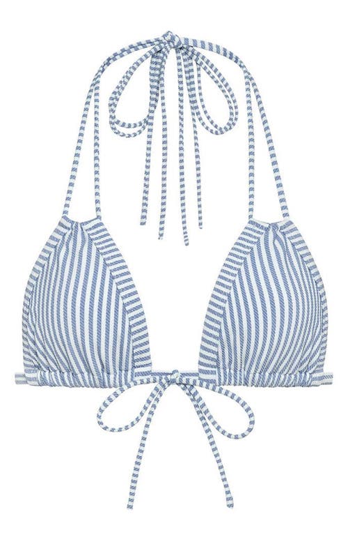 Montce Euro Row Bikini Top In Blue