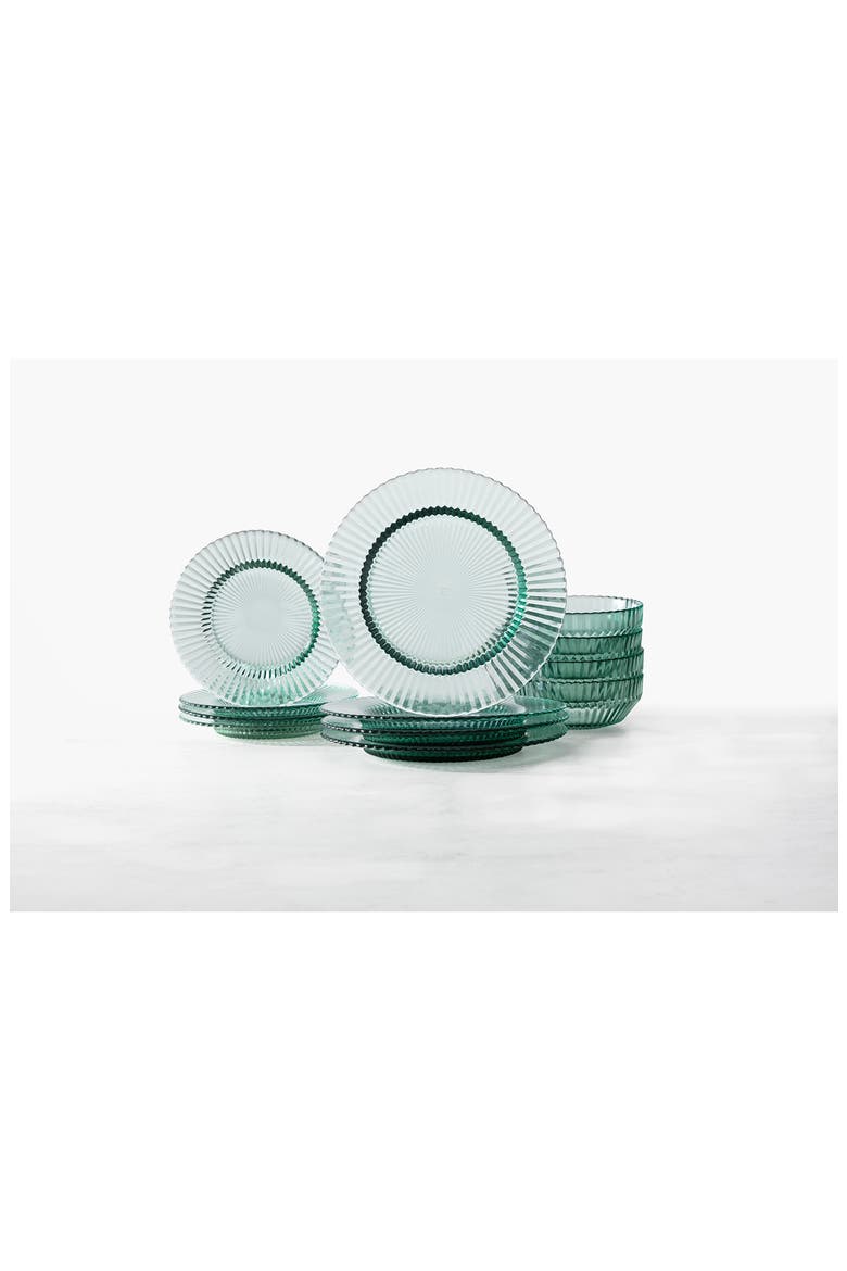 Archie Set of 4 Green Dinner Plates, Alternate, color, VERDE