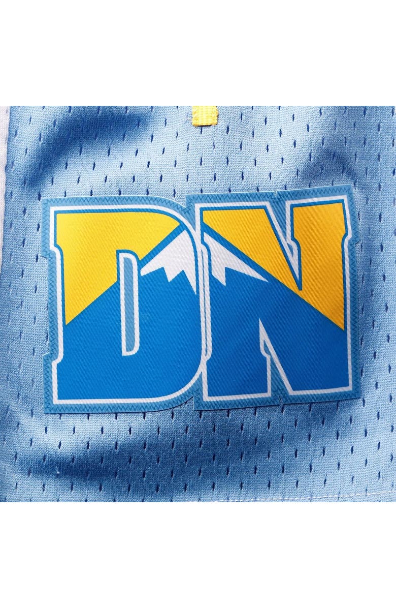 Mitchell & Ness Men's Mitchell & Ness White Denver Nuggets 2006-07 Hardwood Classics Swingman Shorts, Alternate, color,