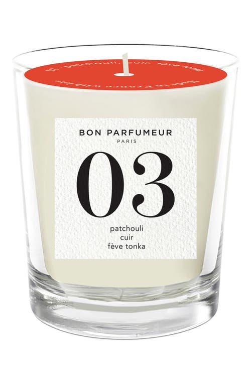 Bon Parfumeur Candle 03 Patchouli, Leather & Tonka Bean Scented Candle  product